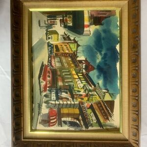 Watercolor Art / Signed by Jake Lee / SanFransisco ChinaTown